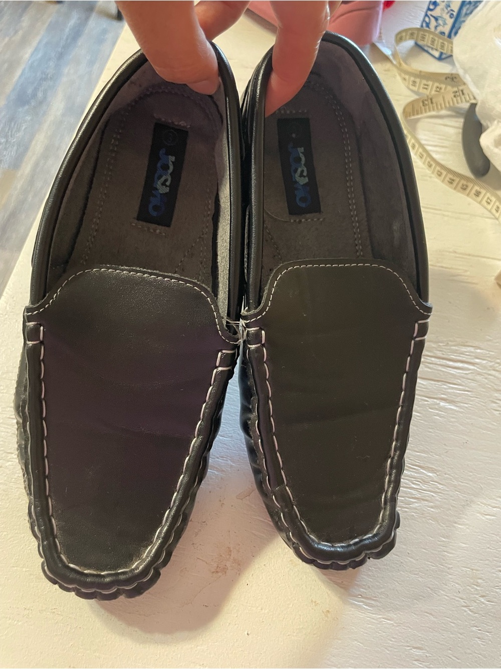 Josmo Black Kids Slip-On Dress Loafers